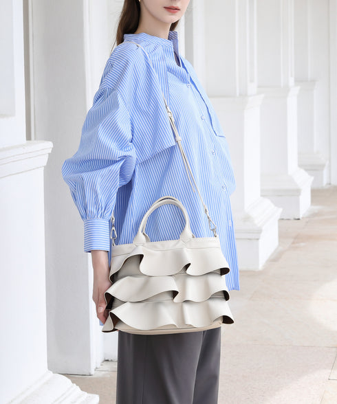 【雑誌掲載・ショップチャンネルOA商品】2WAYフリルハンドバッグ 12-1162